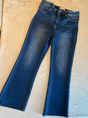 Women's Dark Blue High-Rise Flare Jeans
